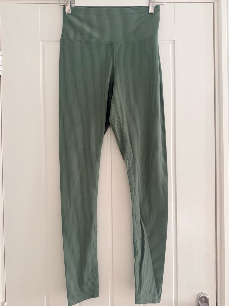 Primark ribbed leggings sage green S
