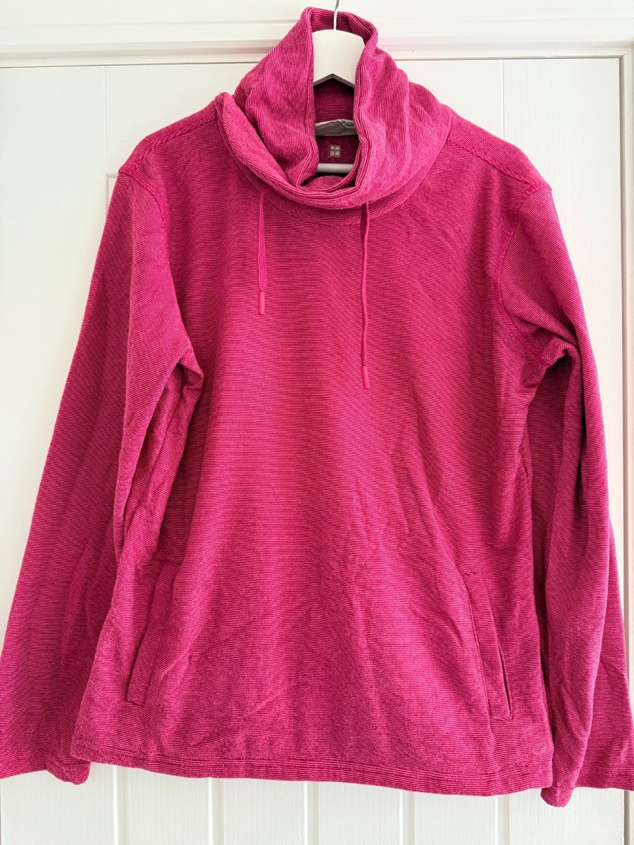 Mountain Warehouse pink cowl neck fleece UK 16