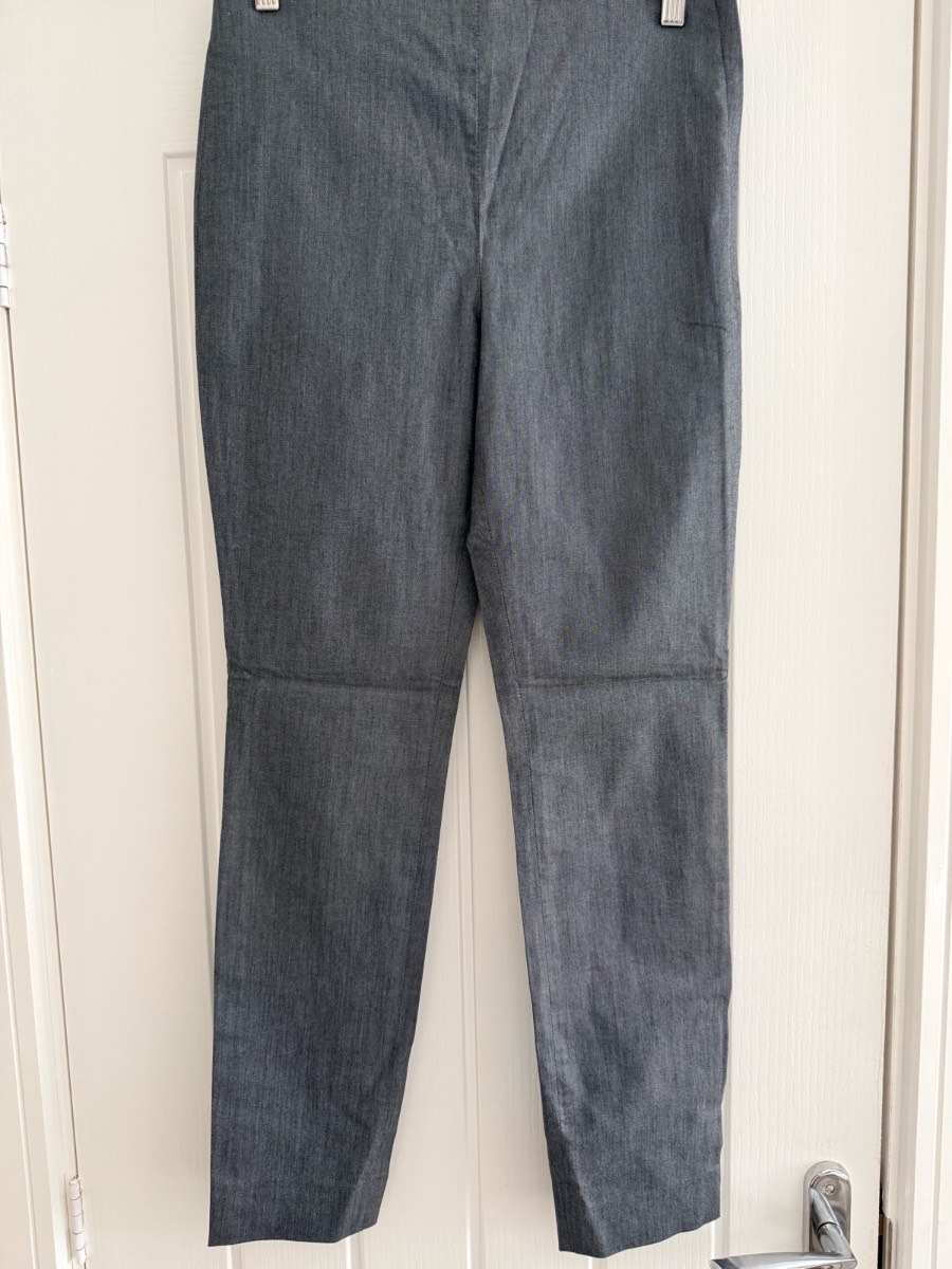 COS grey stripe slim trousers UK 10