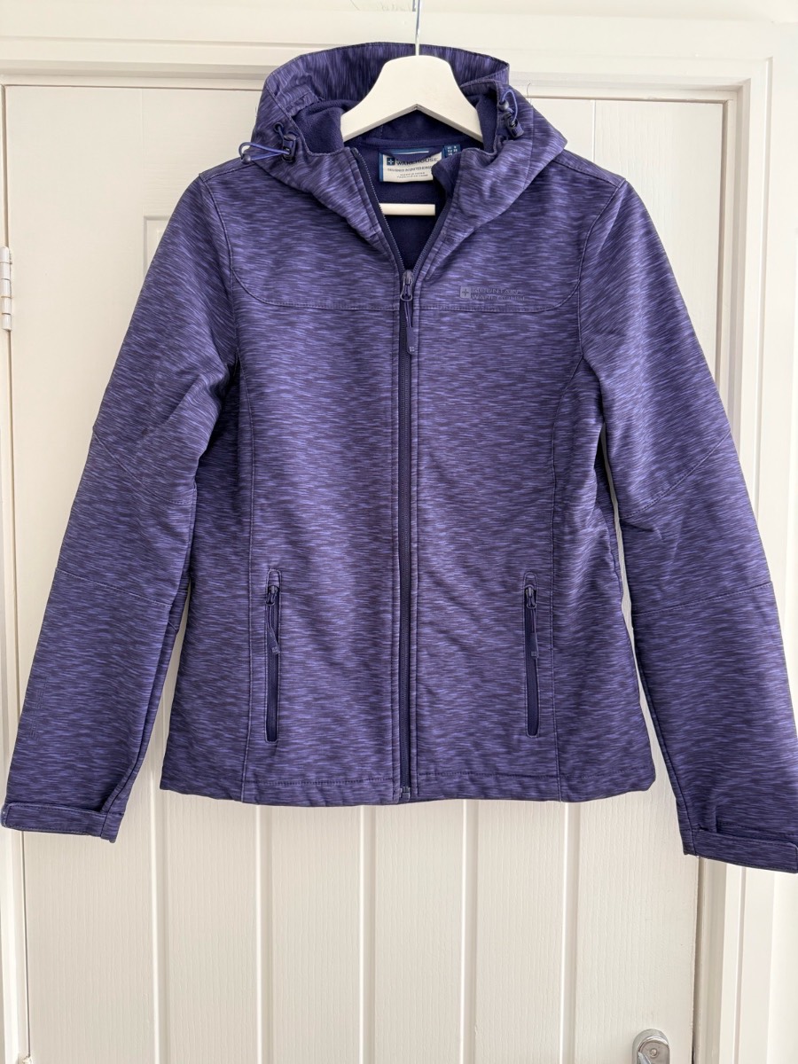 Mountain Warehouse Purple Marl Softshell Jacket Size 8