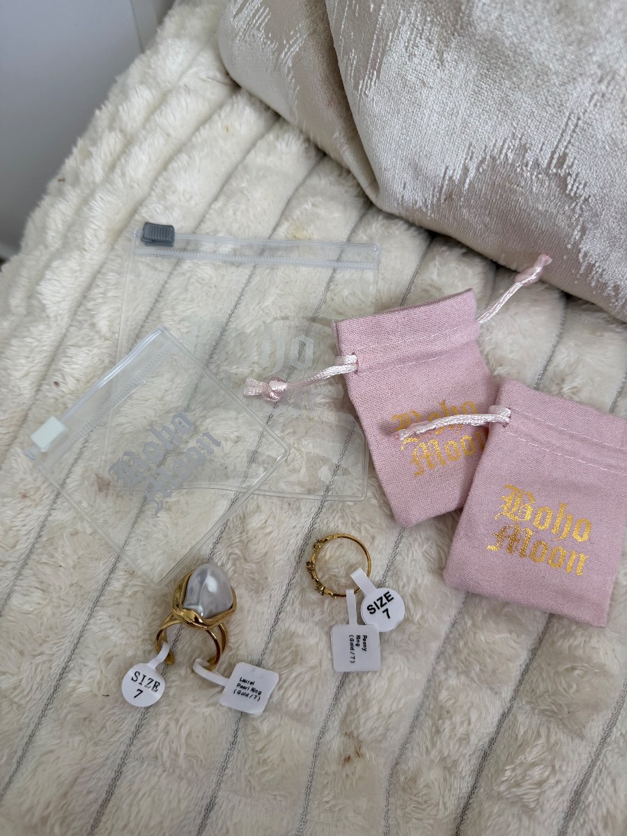 Bohomoon gold rings