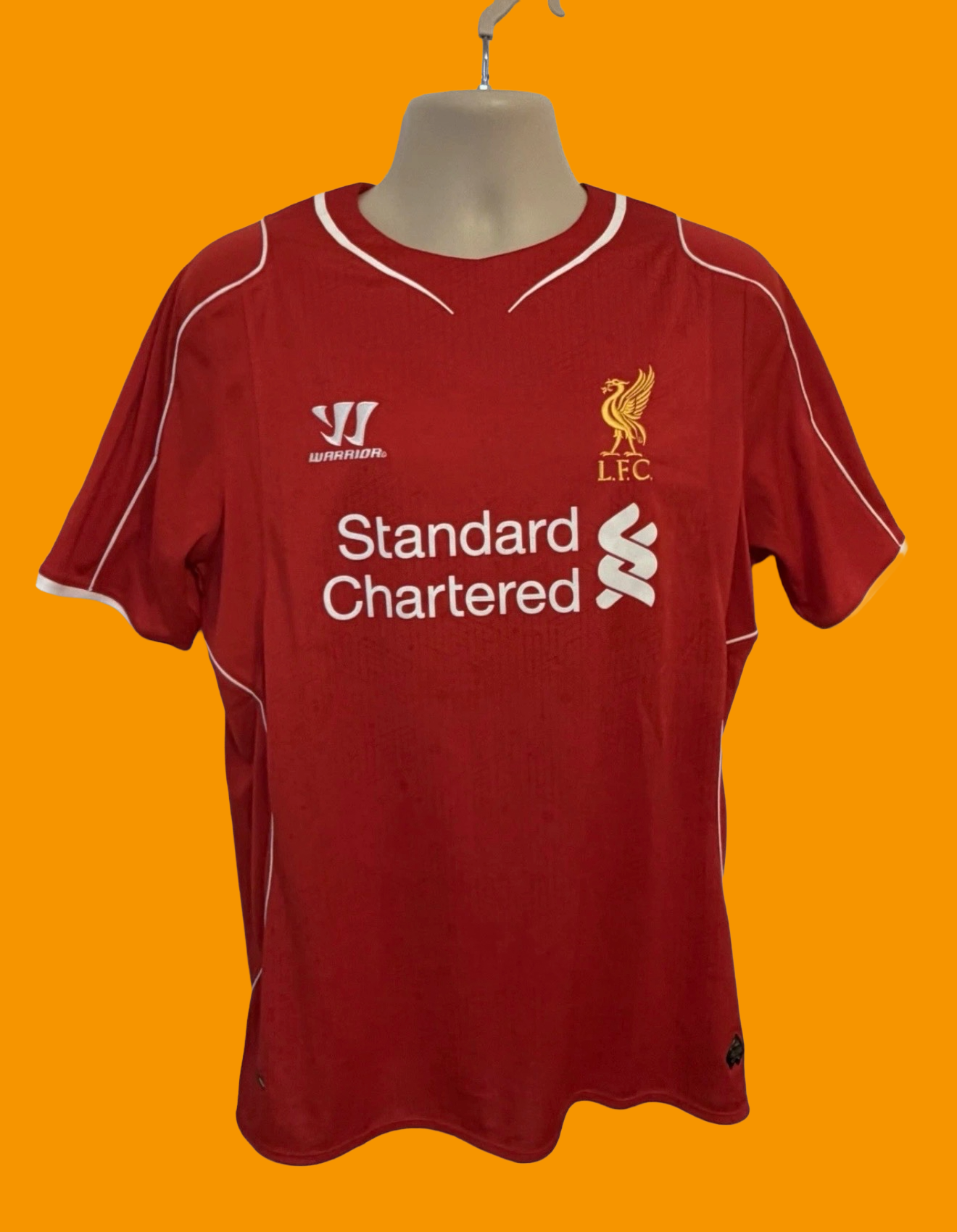 Liverpool FC Home Football Shirt 2014/15 - Warrior Jersey - Red - Size Large.