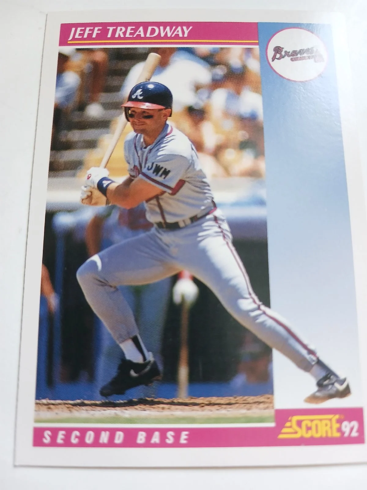 Jeff Treadway And Kent Mercker MLB Atlanta Braves Score 1992