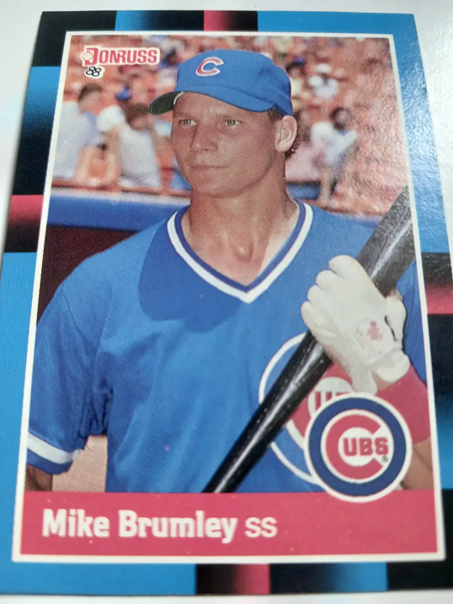 Mike Brumley MLB Shortstop Chicago Cubs Donruss 1988