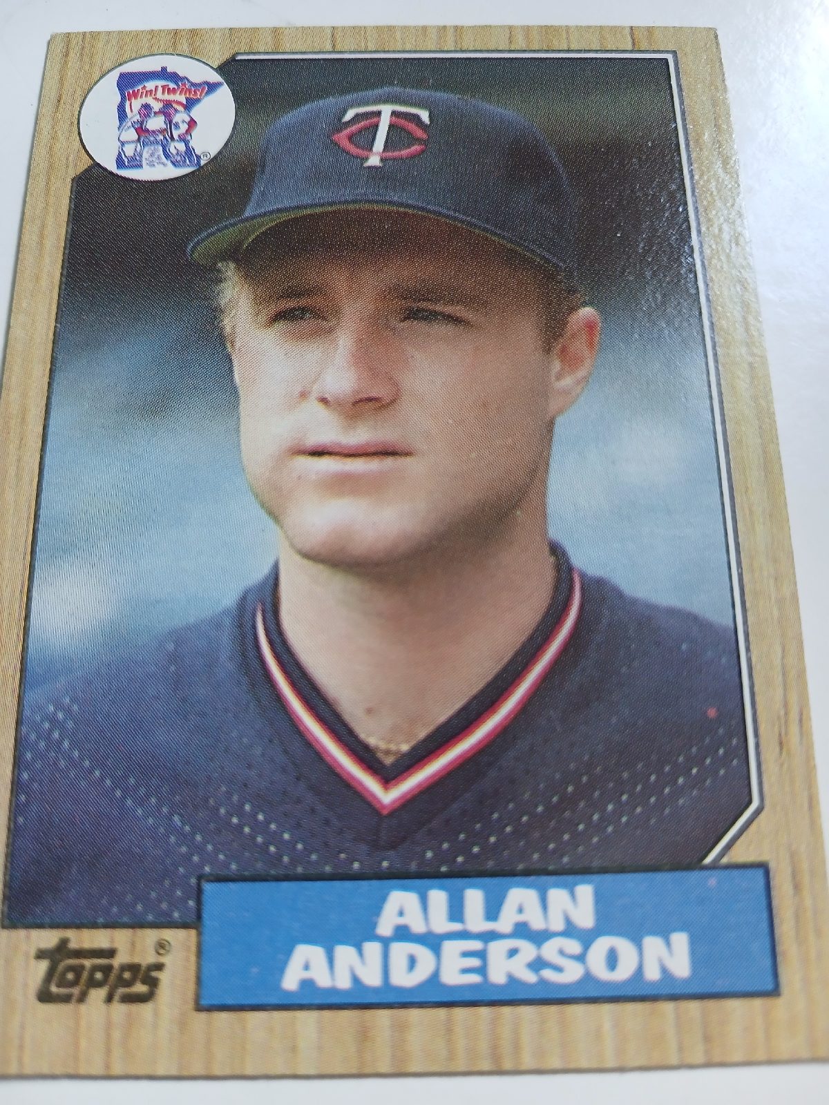 Allan Anderson MLB Pitcher Minnesota Twins Topps 1987