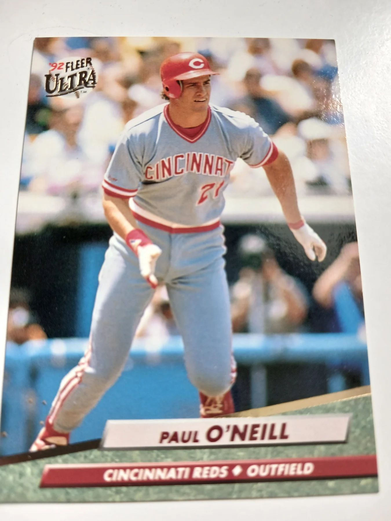 Paul o'Neill MLB Outfielder Cincinnati Reds Fleer Ultra 1992