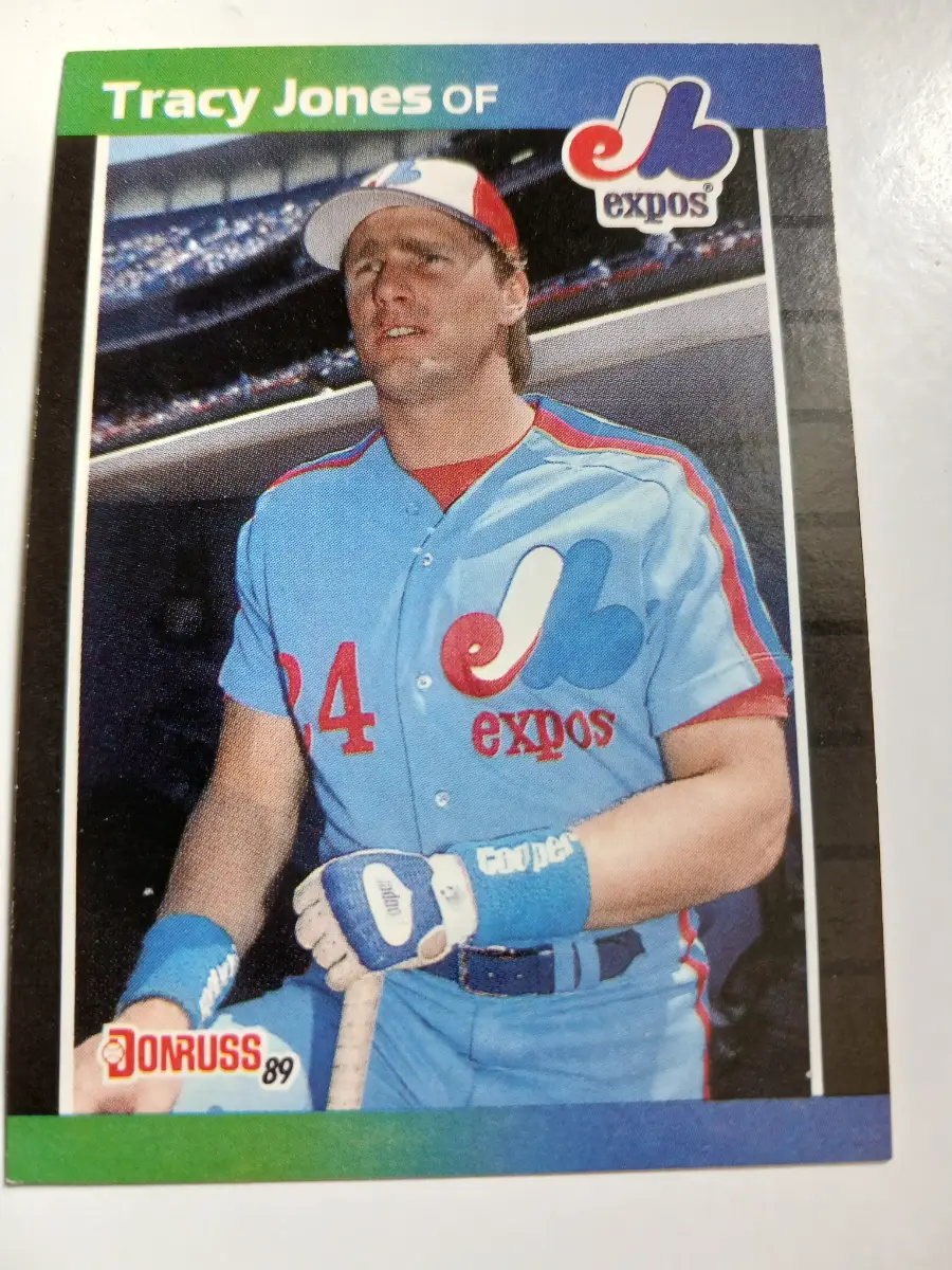 Tracy Jones MLB Outfielder Montreal Expos Donruss 1989