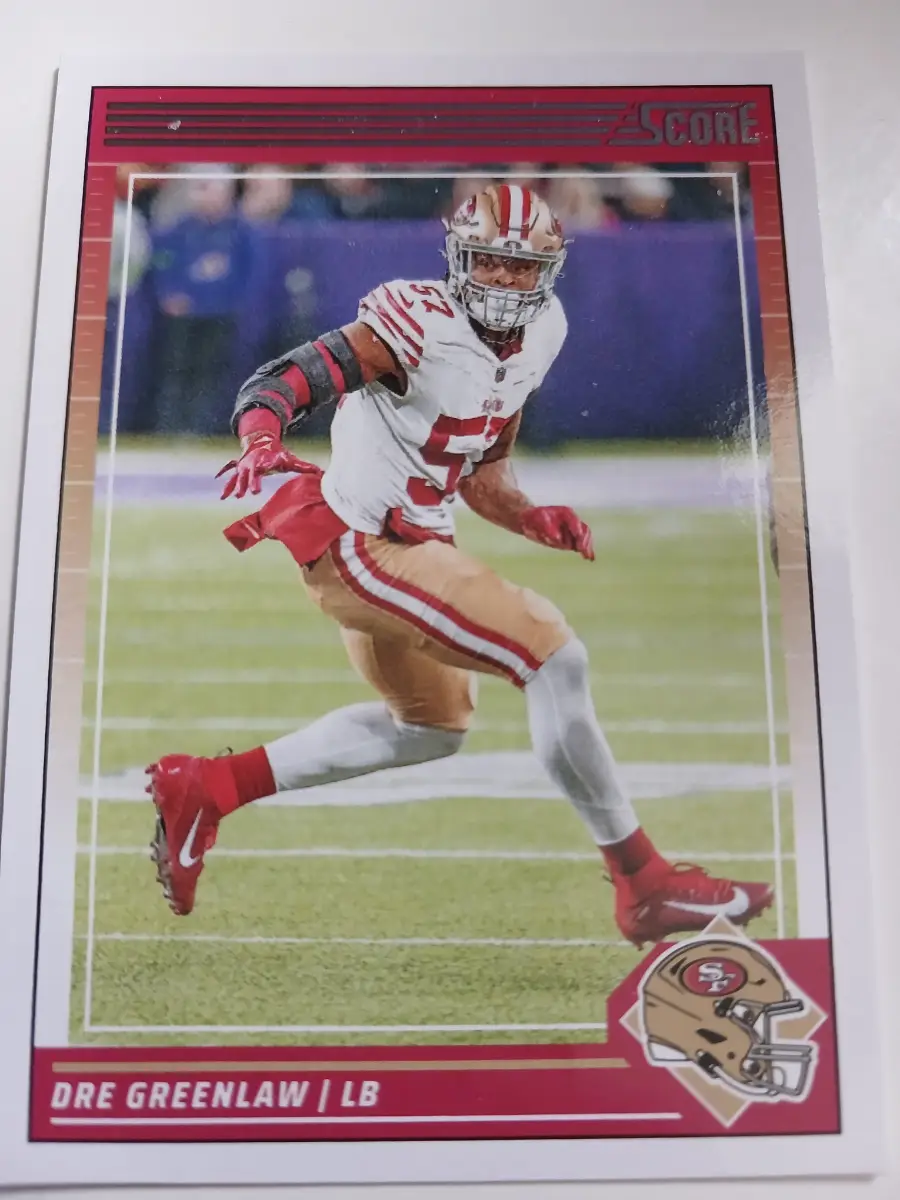 Dre Greenlaw NFL San Francisco 49ers Line Backer Score 2024