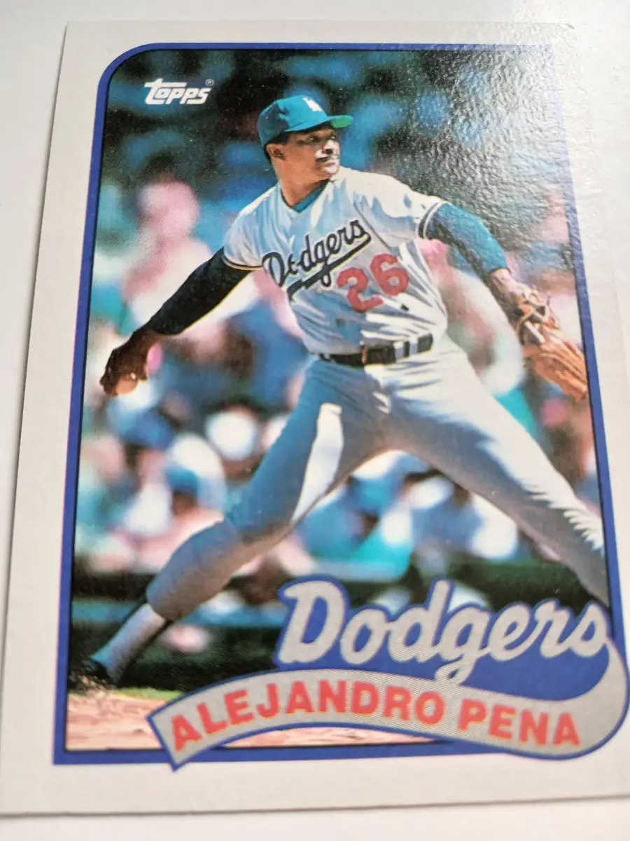 Alejandro Pena And Fernando Valenzuela MLB Los Angeles Dodgers