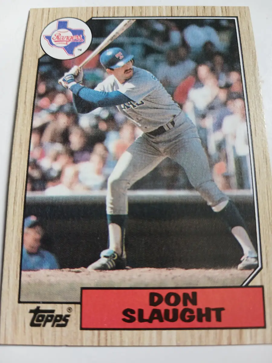 Don Slaught MLB Catcher Texas Rangers Topps 1987