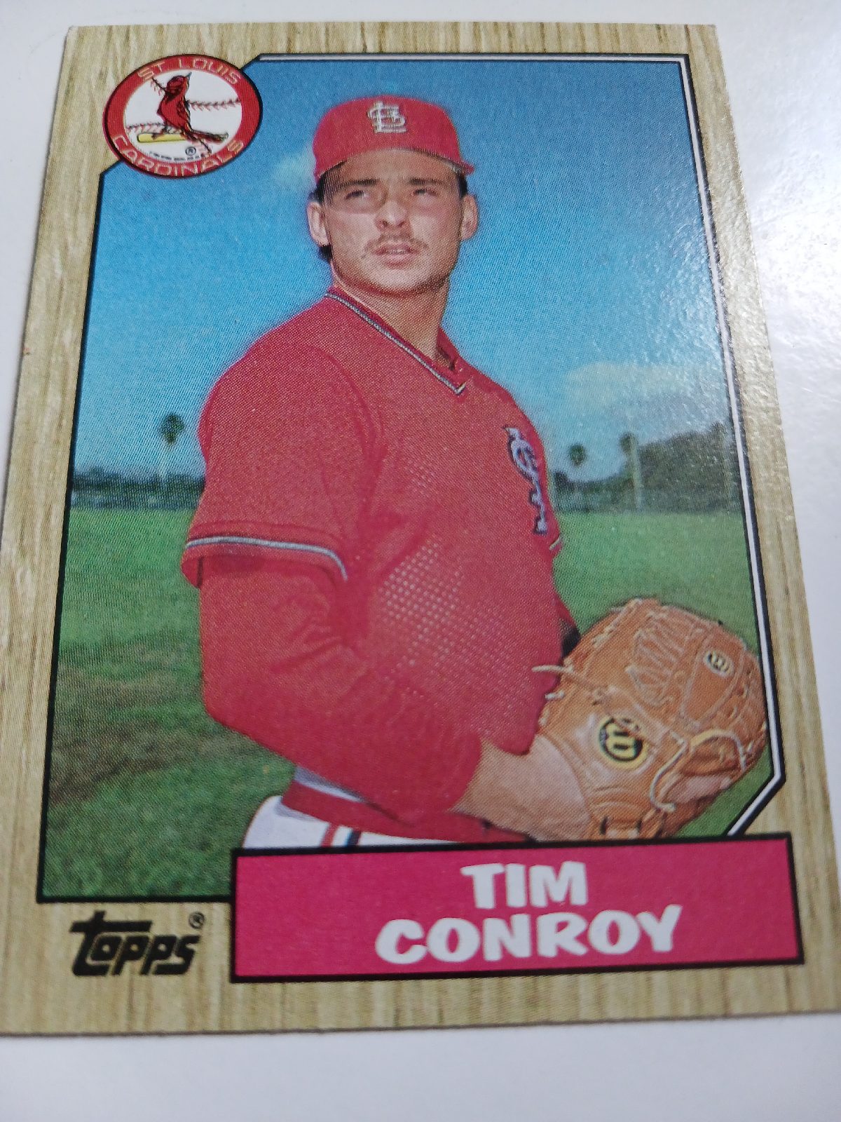 Tim Conroy MLB Pitcher St Louis Cardinals Topps 1987