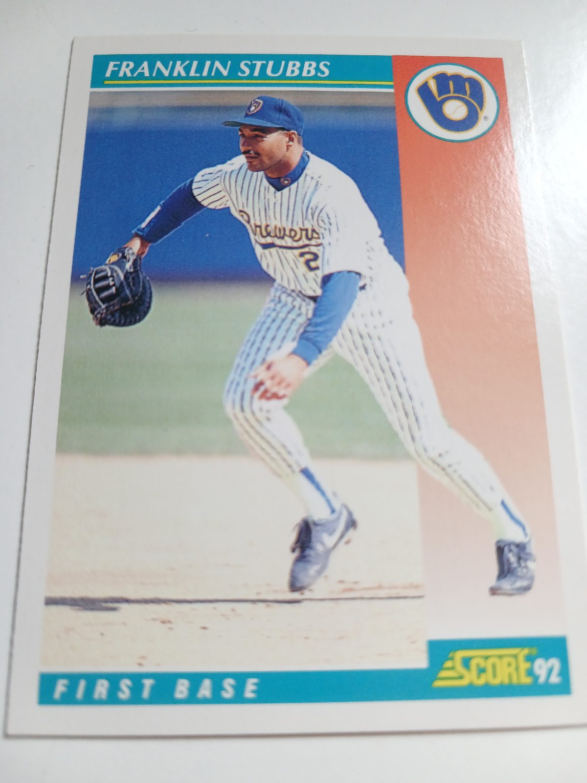 Franklin Stubbs MLB 1st Base Milwaukee Brewers Score 1992
