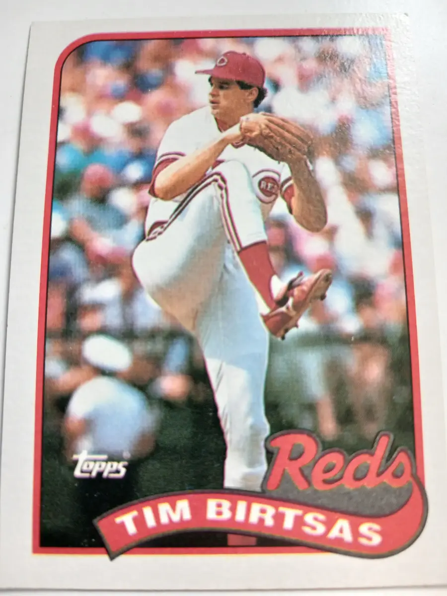 Tim Birtsas And Ron Robinson MLB Cincinnati Reds Topps 1989
