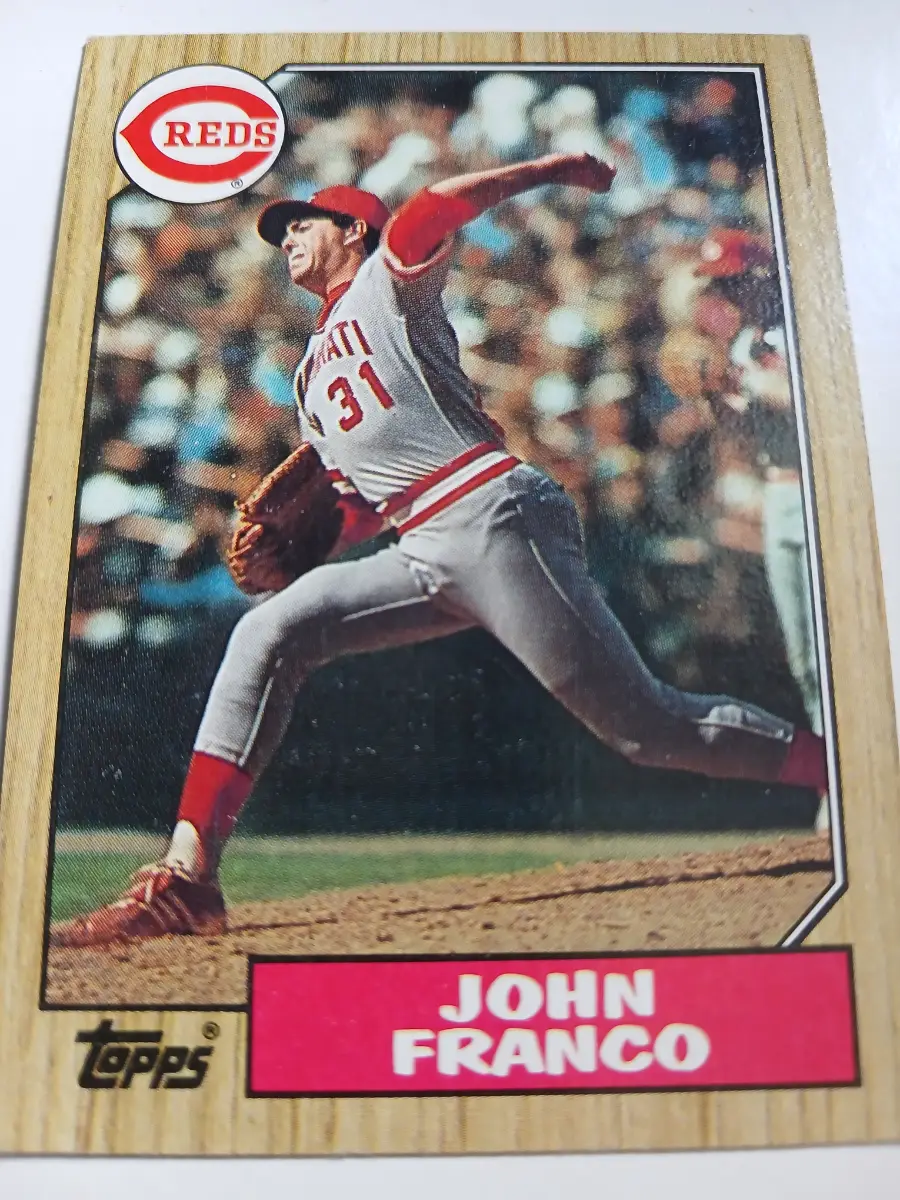 John Franco MLB Pitcher Cincinnati Reds Topps 1987