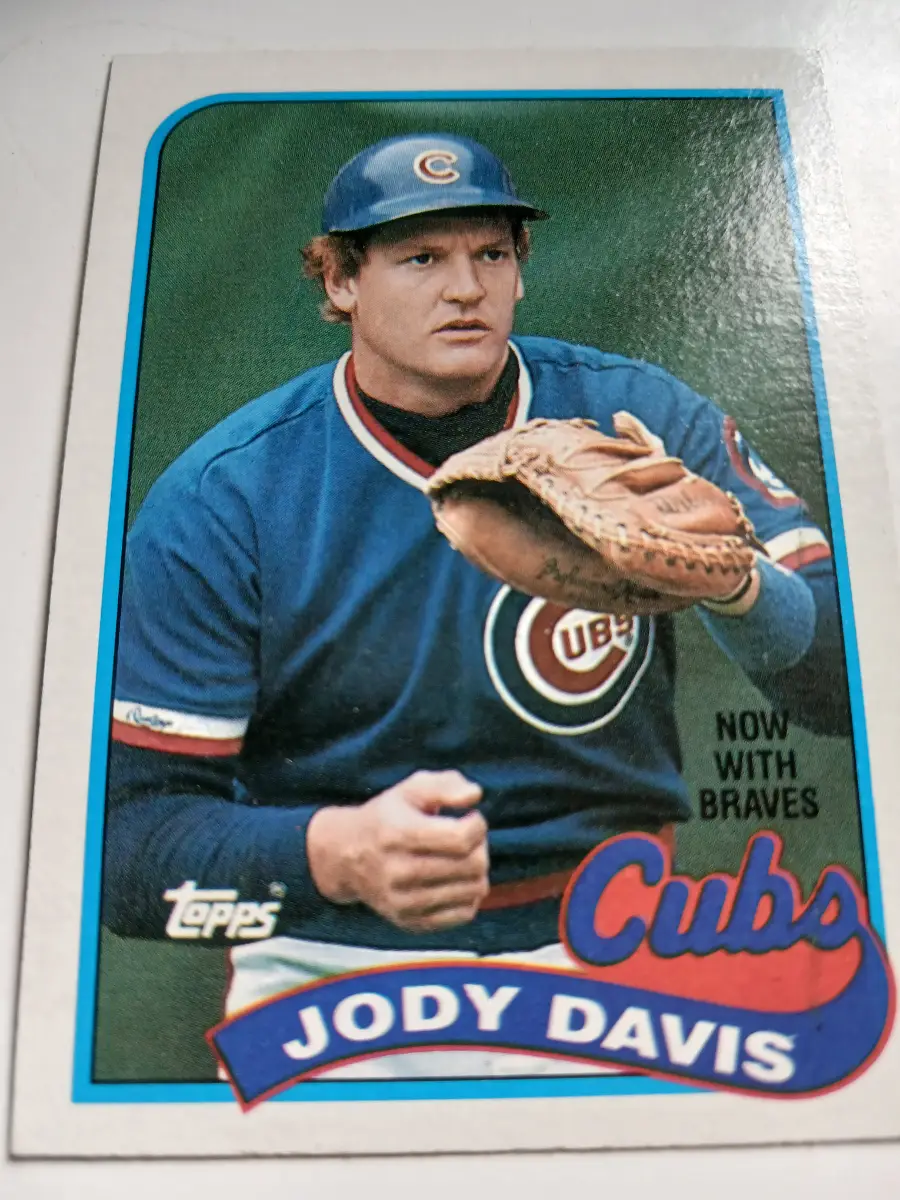 Jody Davis MLB Chicago Cubs Catcher Topps 1989