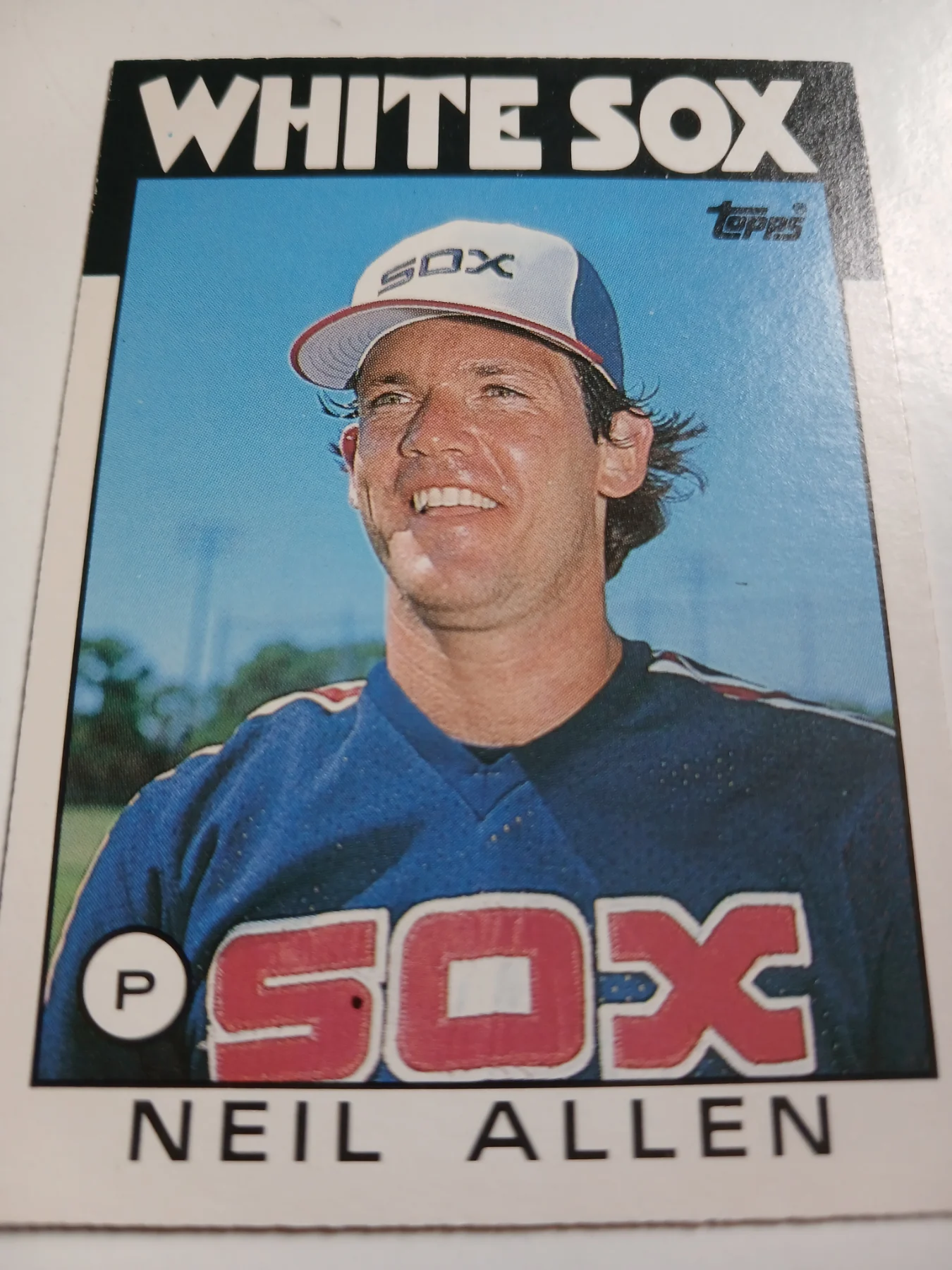 Neil Allen And Joel Davis MLB Chicago White Sox Topps 1986