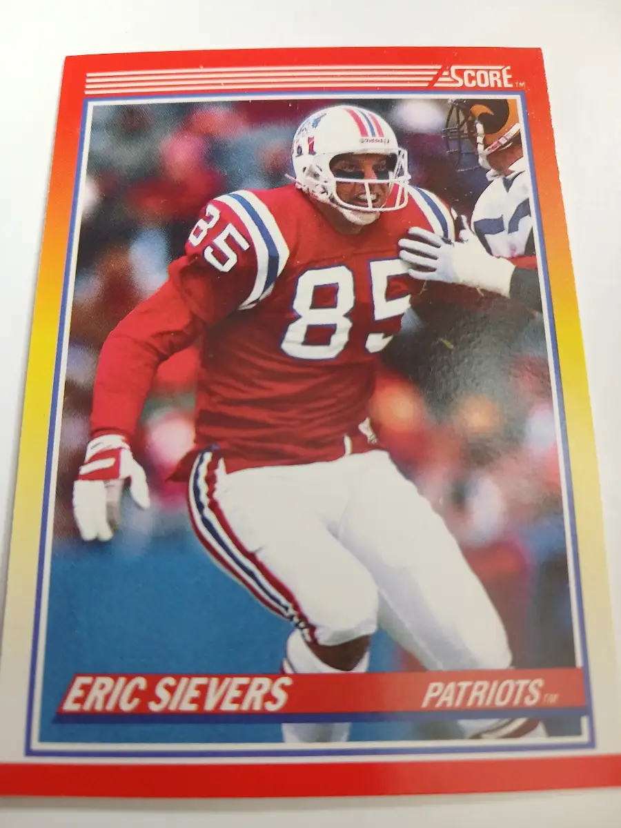 Eric Sievers, Hart Lee Dykes And Brent Willams New England Patriots 1990's Cards
