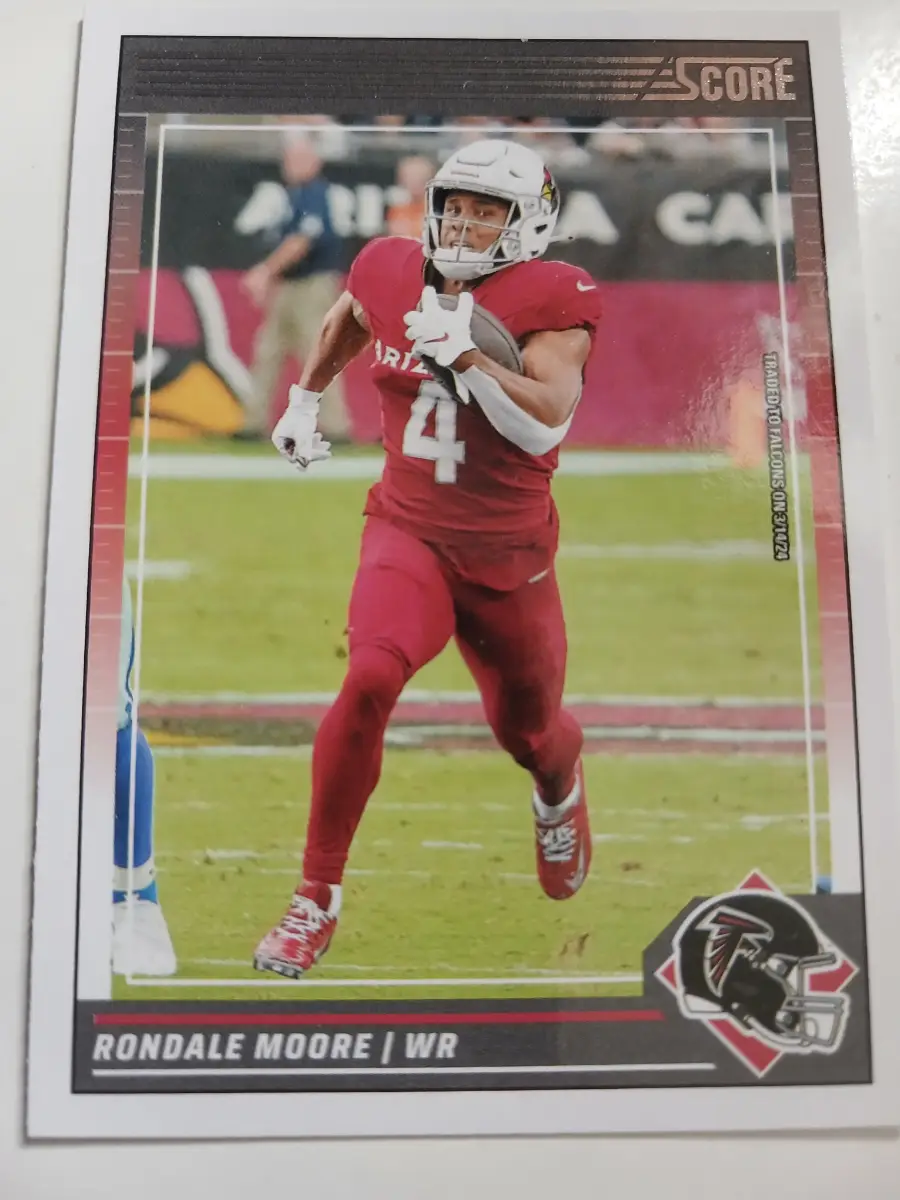 Rondale Moore Younghoe Koo And Brandon Dorlus NFL Atlanta Falcons Score 2024 Trading Cards