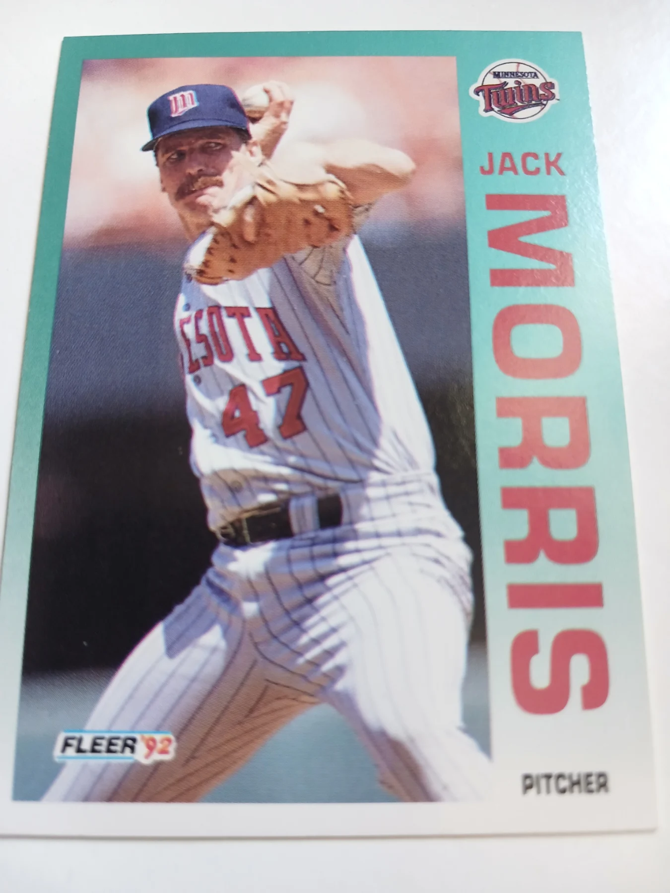 Jack Morris MLB Pitcher Minnesota Twins Fleer 1992
