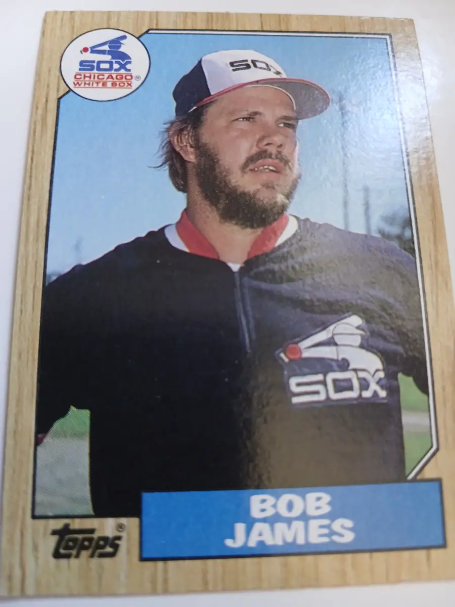 Bob James MLB Pitcher Chicago White Sox Topps 1987