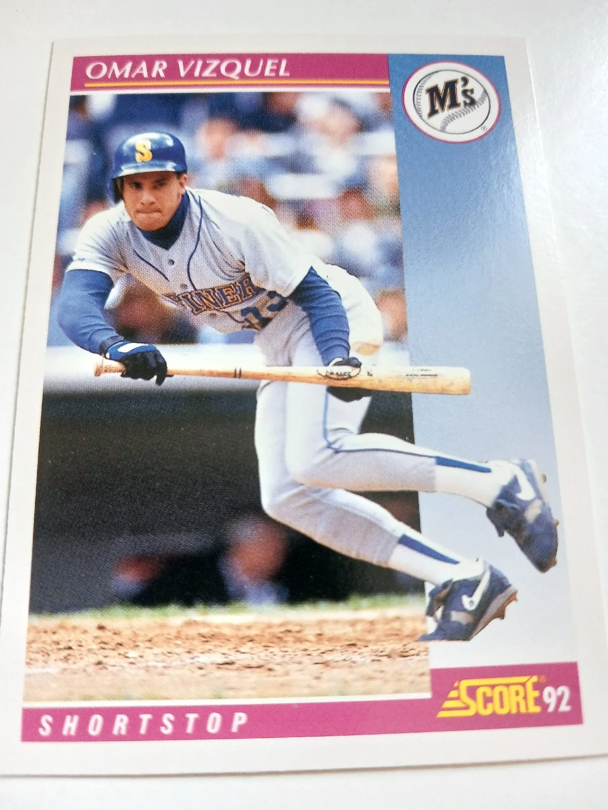 Omar Vizquel MLB Shortstop Seattle Mariners Score 1992