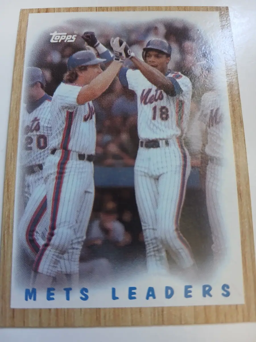 Topps 1987 New York Mets League Leaders Card