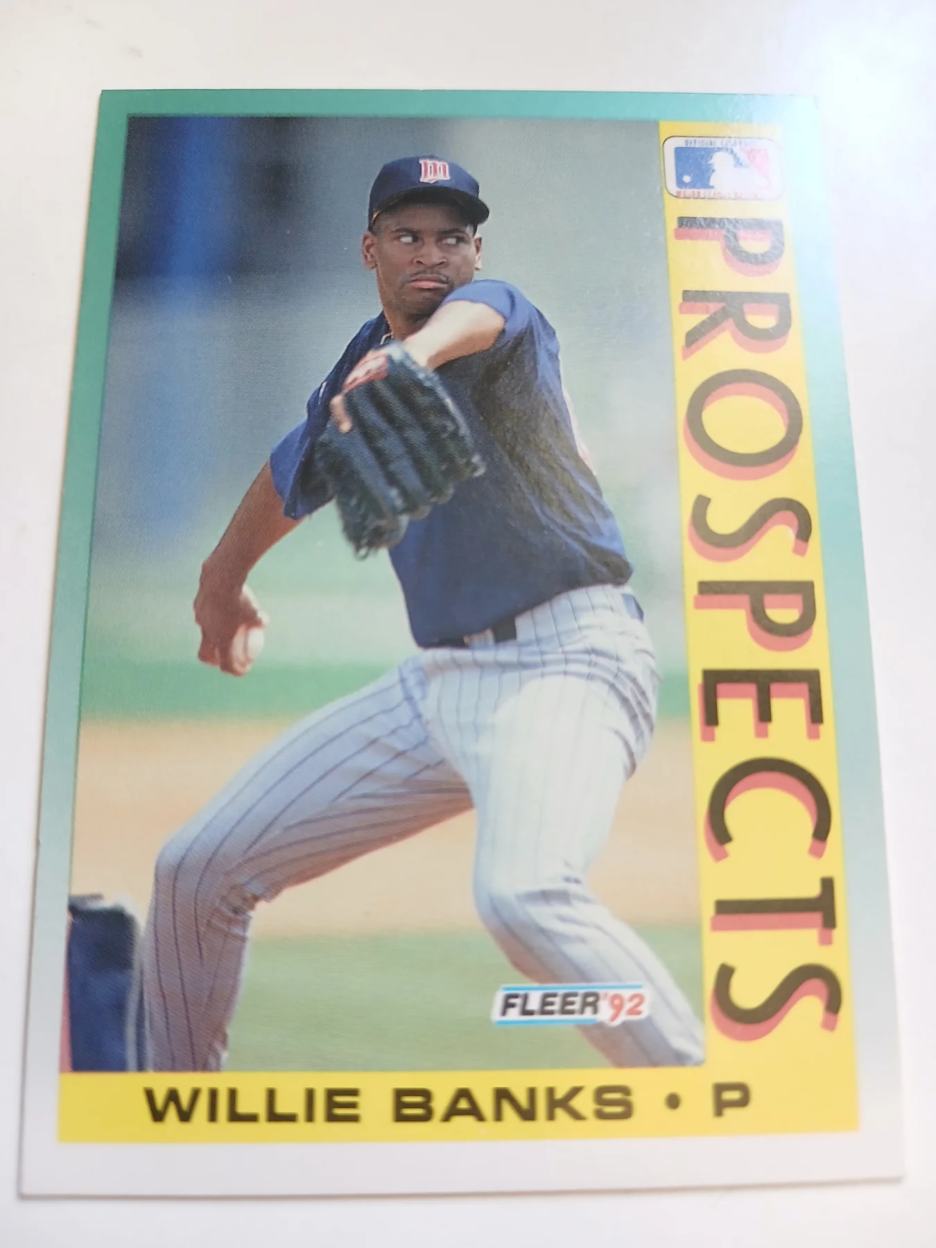 Willie Banks MLB Pitcher Minnesota Twins Top Prospect Card