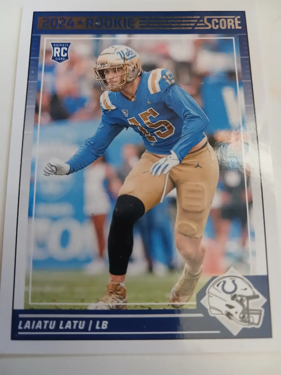 Laiatu Latu Rookie Card And DiForest Buckner NFL Indianapolis Colts Sport Cards