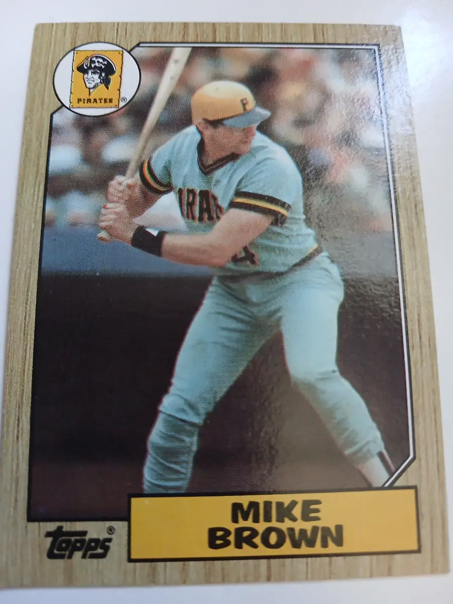 Mike Brown MLB Outfielder Pittsburgh Pirates Topps 1987