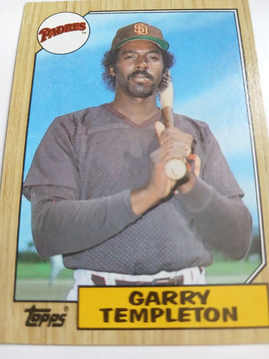 Garry Templeton MLB Shortstop San Diego Padres Topps 1987