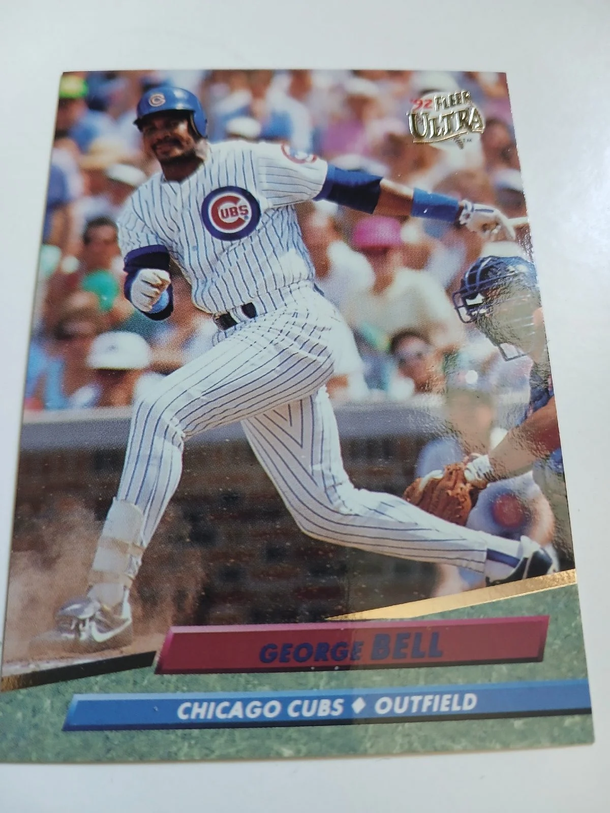 George Bell MLB Outfielder Chicago Cubs Fleer Ultra 1992