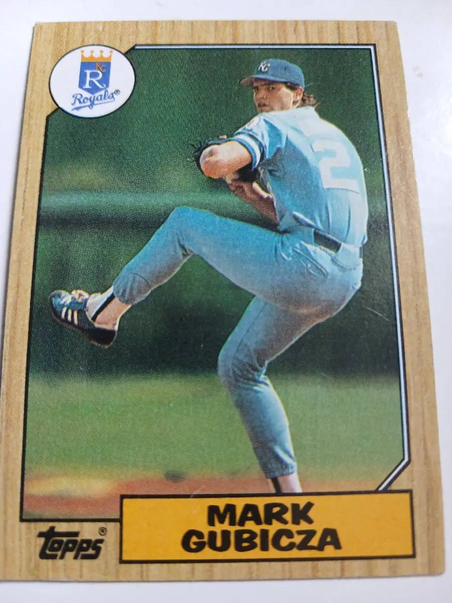 Mark Gubicza MLB Pitcher Kansas City Royals Topps 1987