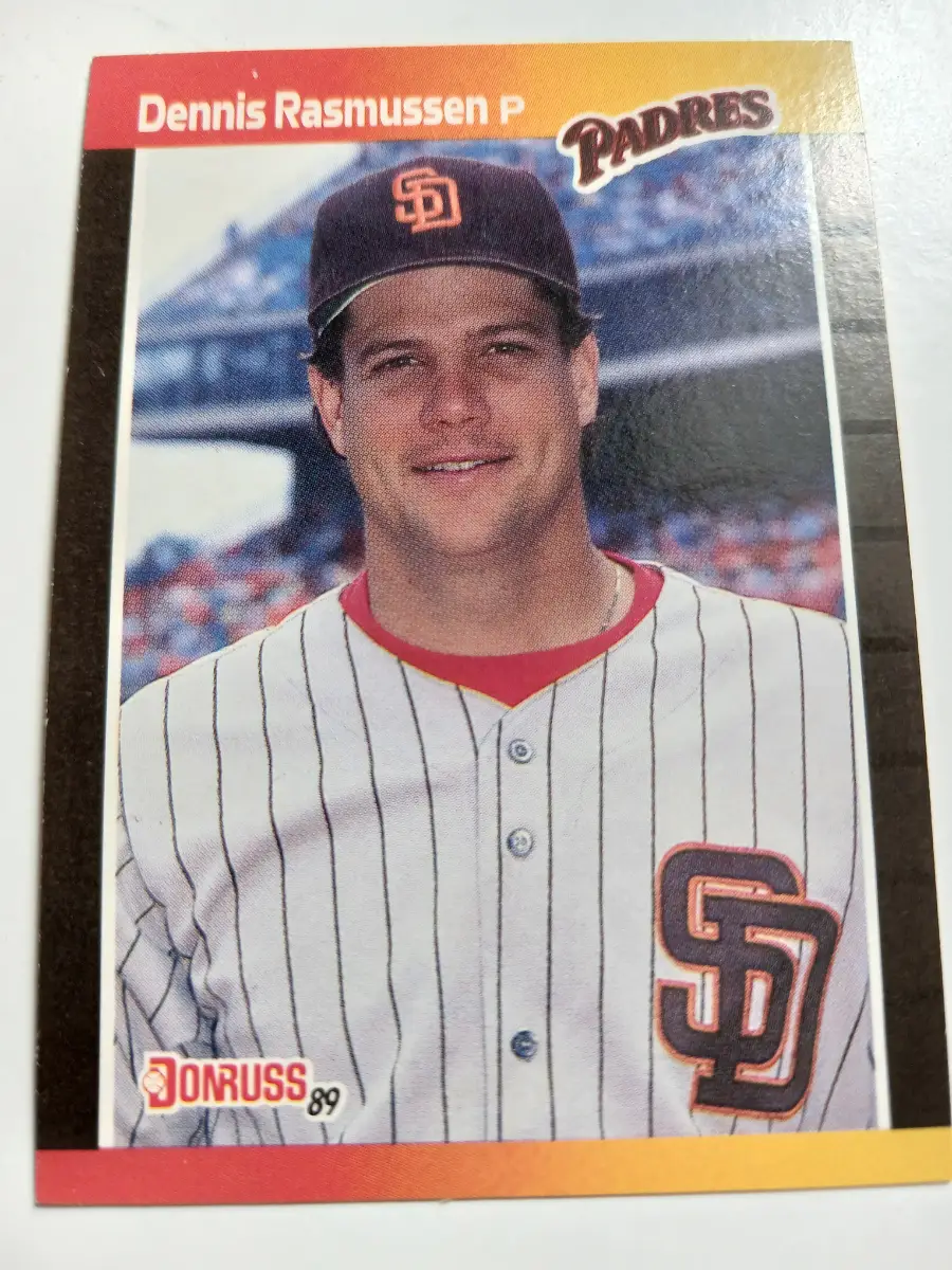 Dennis Rasmussen MLB Pitcher San Diego Padres Donruss 1989