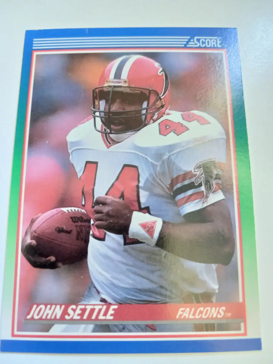 John Settle, Shawn Collins And Marcus Cotton NFL Atlanta Falcons Cards