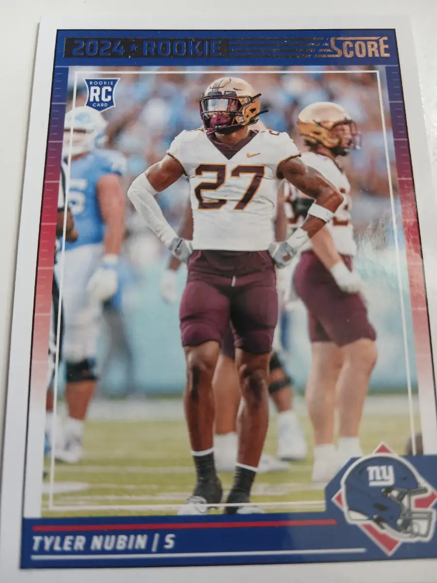 Tyler Nubin And Theo Johnson NFL Score 2024 Rookie Cards
