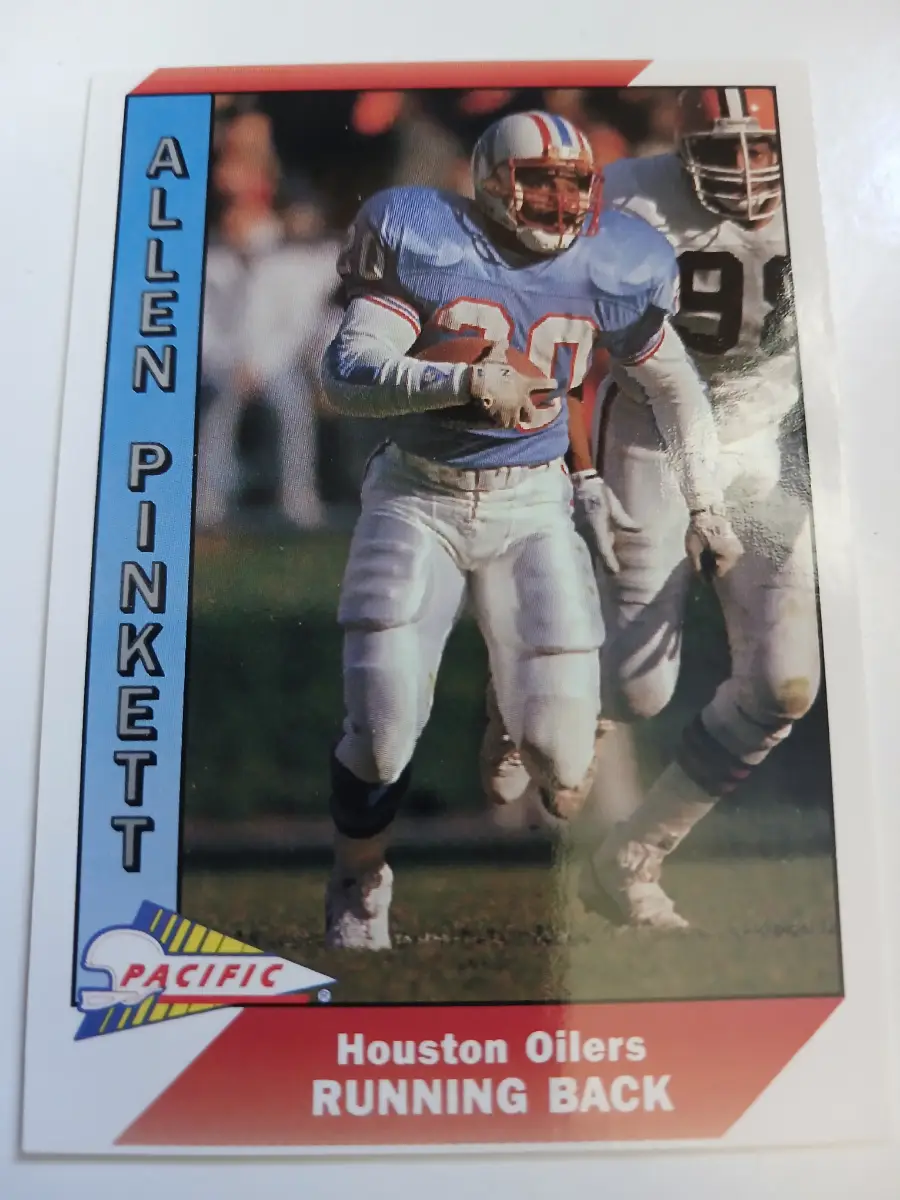 NFL Houston Oilers 1990's 5 Trading Cards