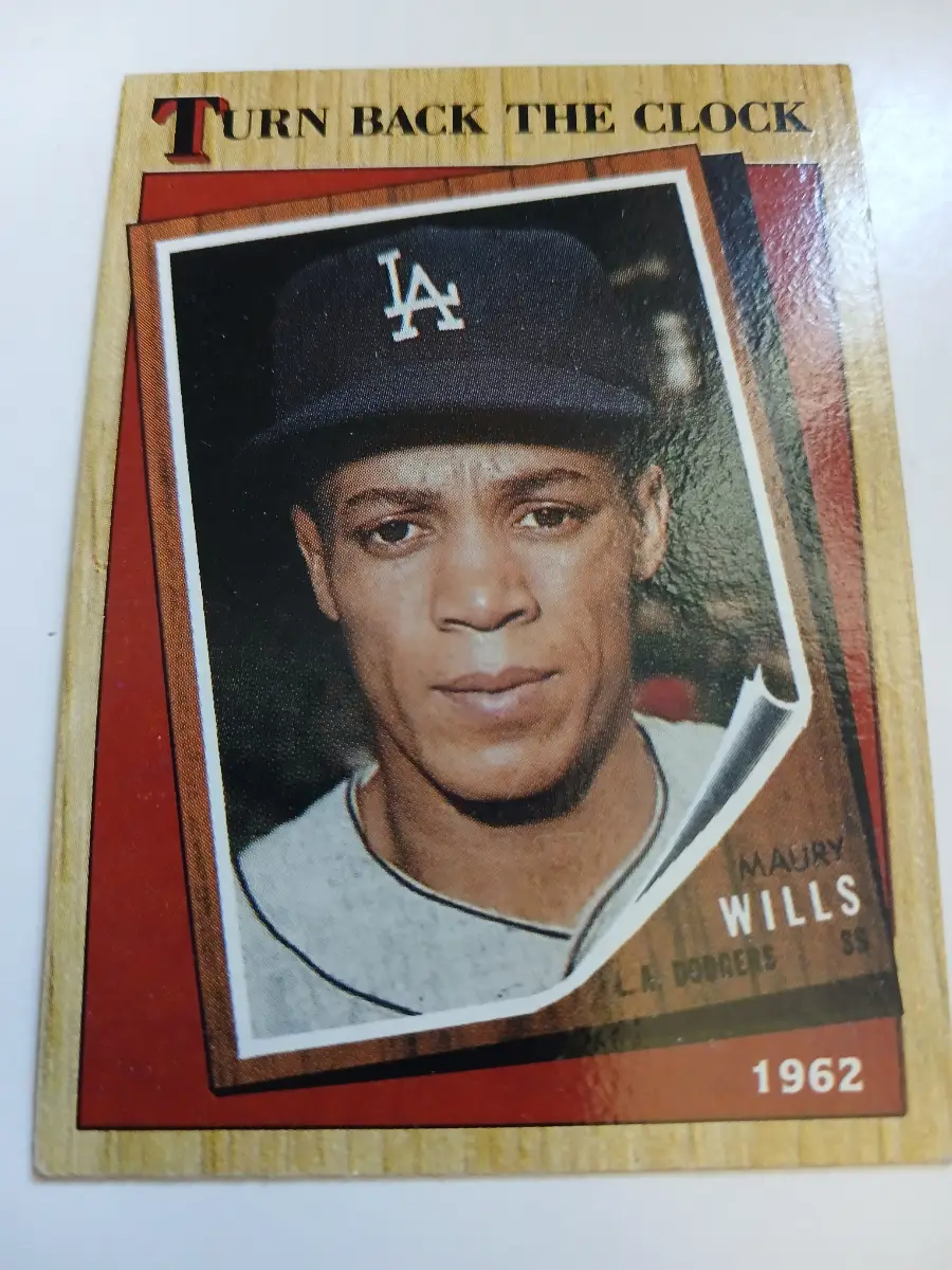 From Topps 1987 Turn Back The Clock Maury Hill Los Angeles Dodgers