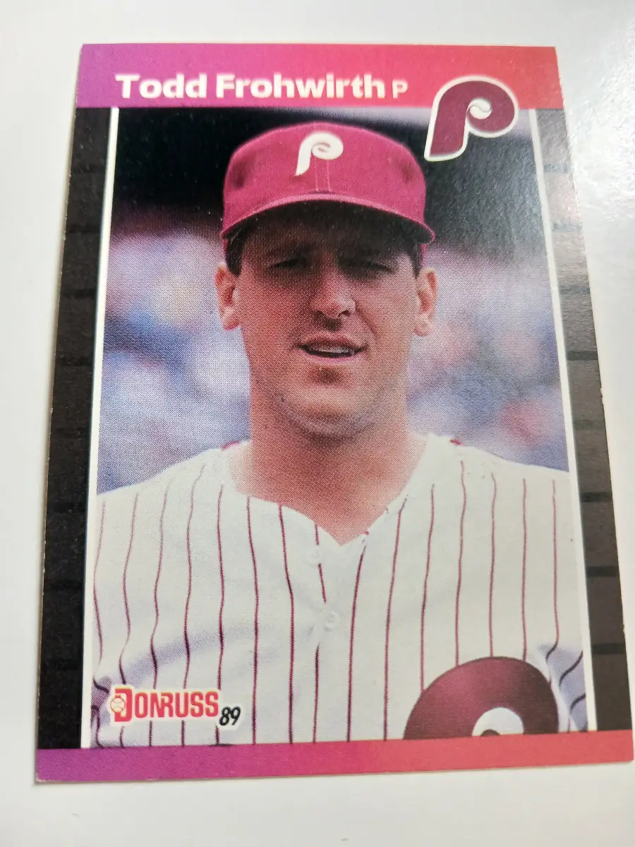 Todd Frohwirth MLB Pitcher Philadelphia Phillies Donruss 1989