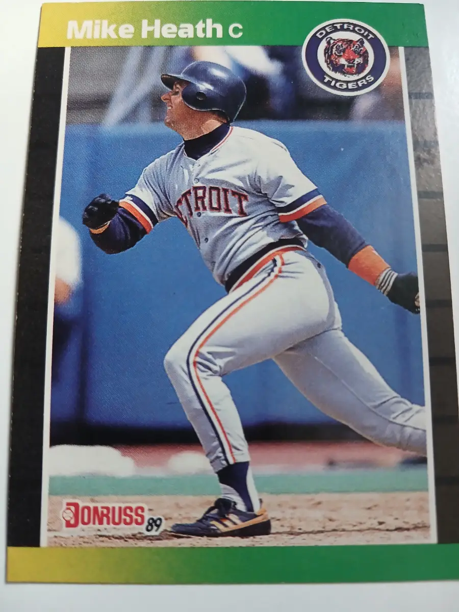 Mike Heath MLB Catcher Detroit Tigers Donruss 1989