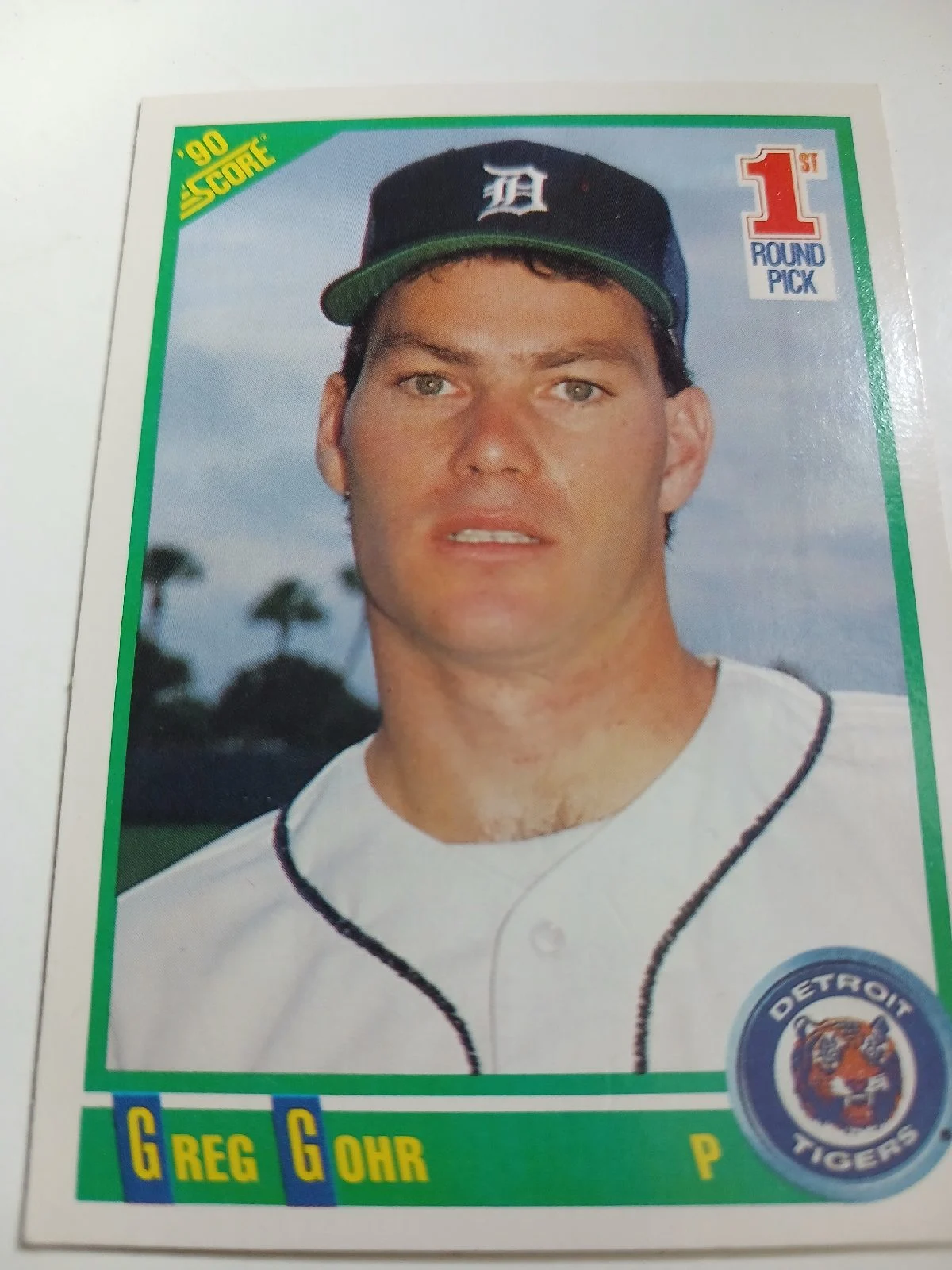 Greg Gohr And Mike Henneman MLB Detroit Tigers Score 1990