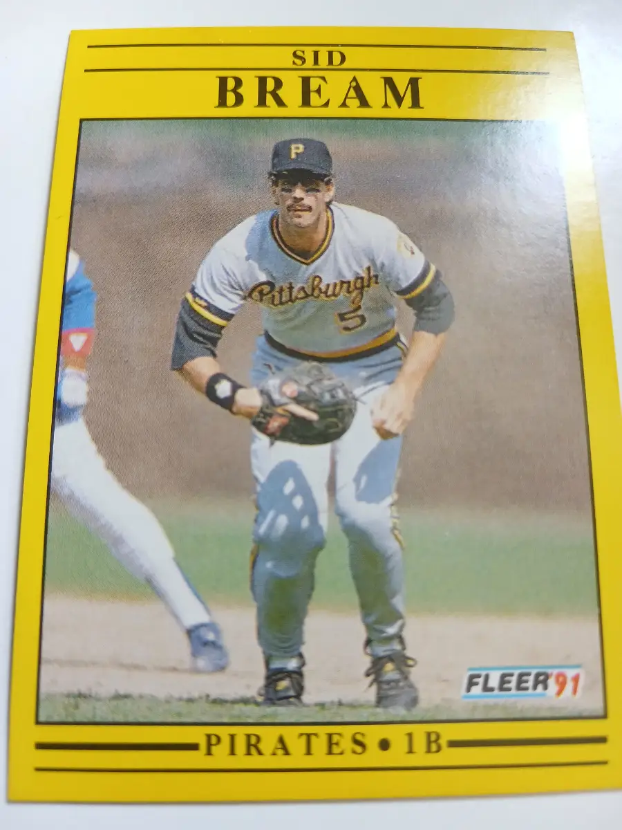 Sid Bream And Carlos Garcia MLB Pittsburgh Pirates Fleer 1991