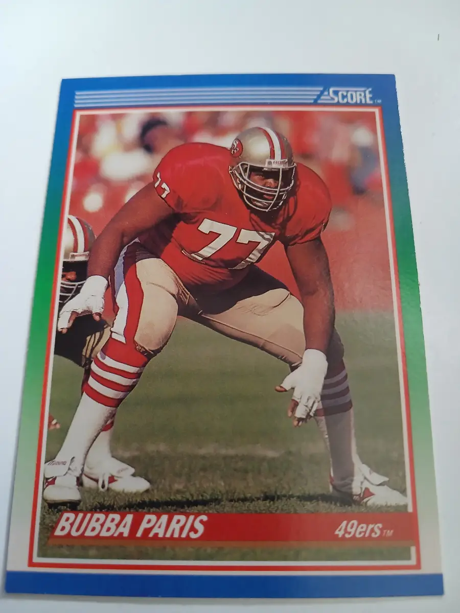 Bubba Paris, Mike Cofer And Tom Rathman San Francisco 49ers 1990 Cards