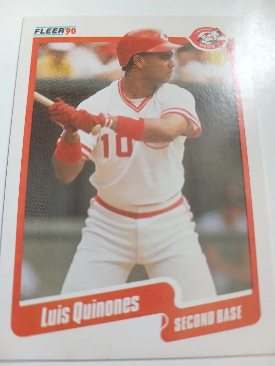 Luis Quinones And Tom Browning MLB Cincinnati Reds Fleer 1990