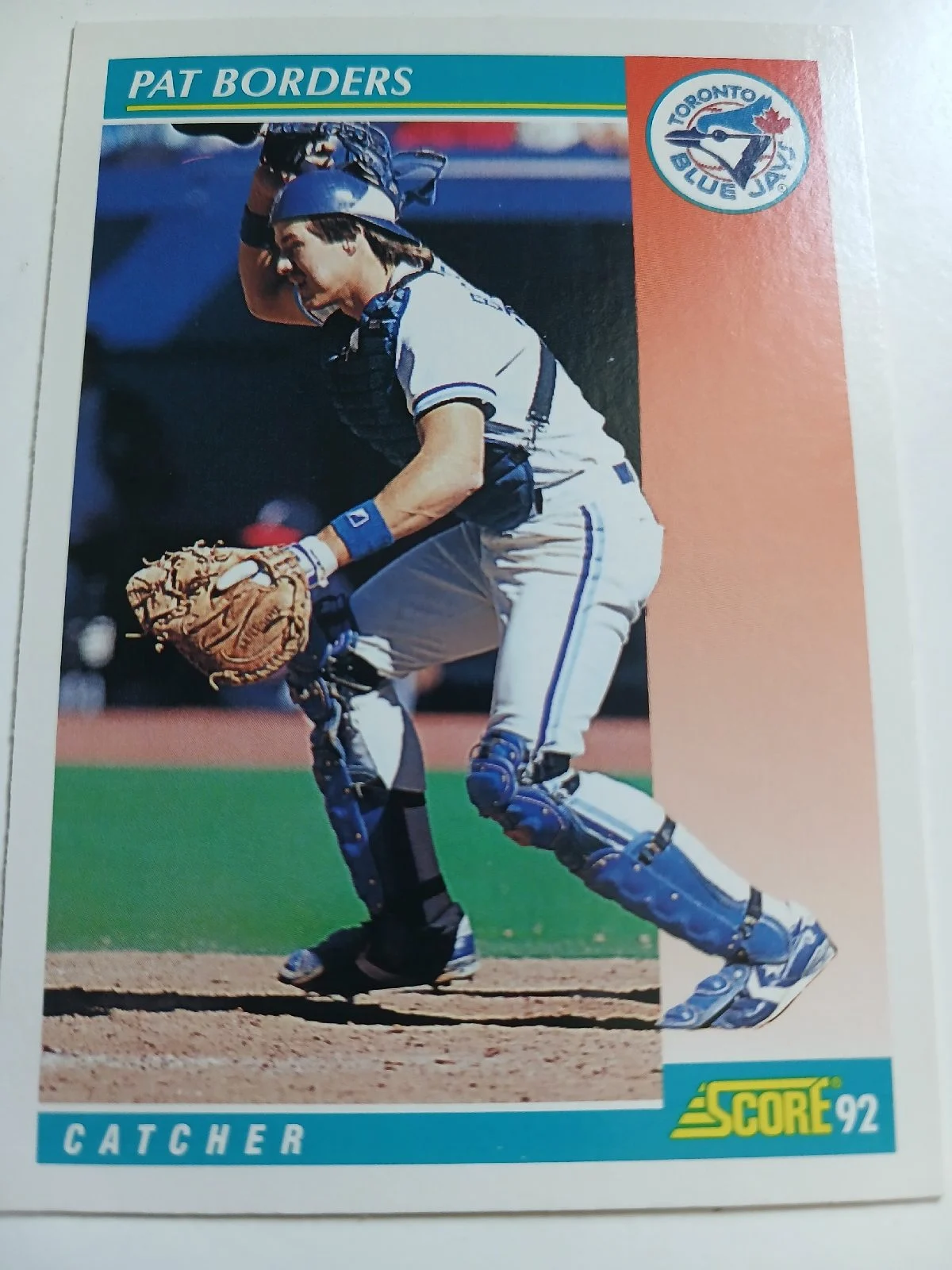 Pat Borders And John Olerud MLB Toronto Blue Jays Score 1992