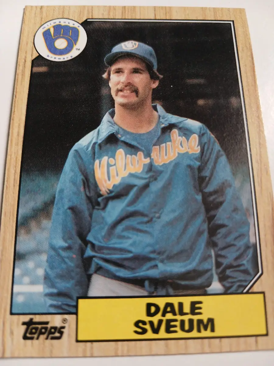 Dale Sveum MLB 3rd Base Milwaukee Brewers Topps 1987