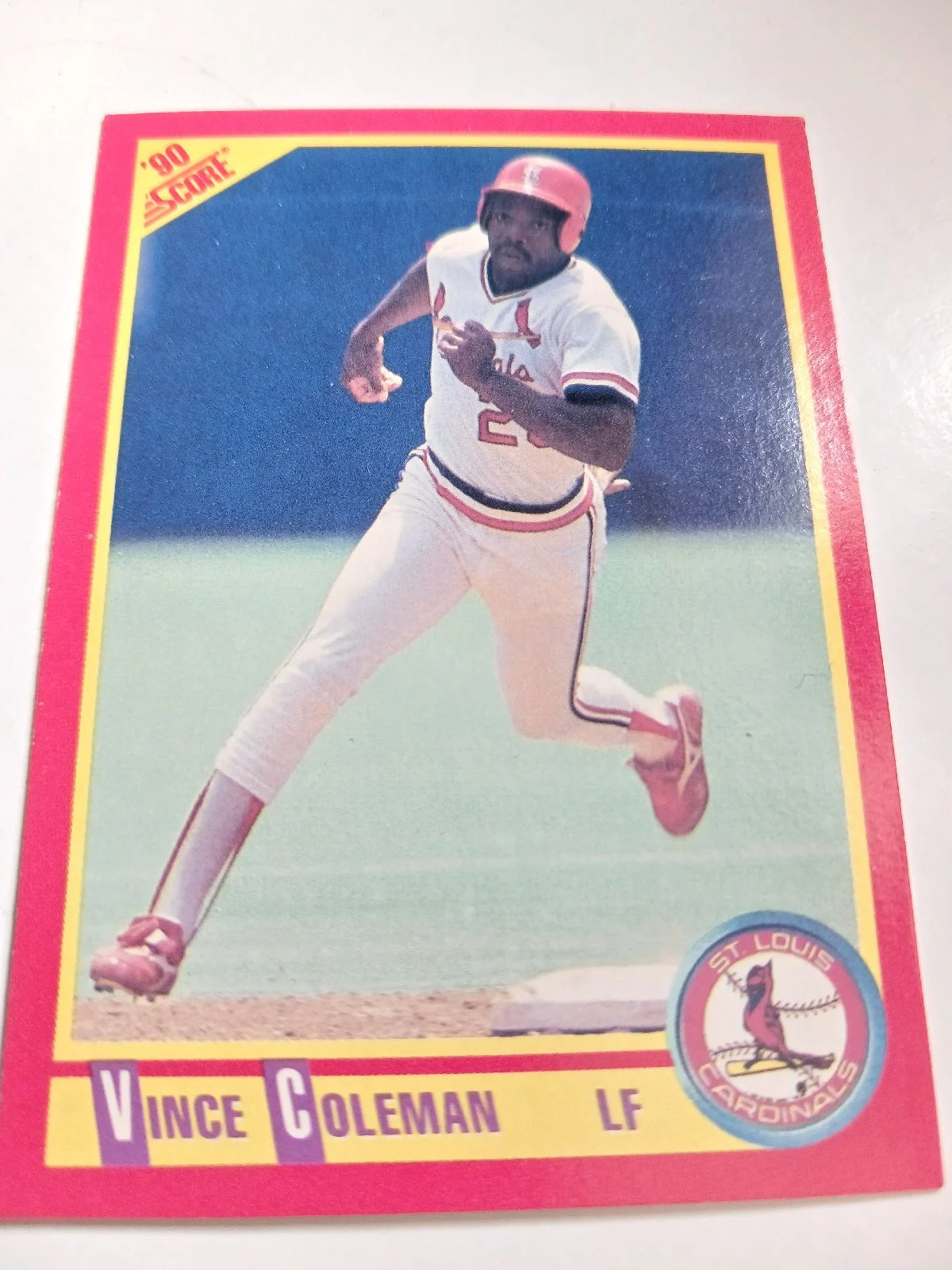 Vince Coleman MLB Left Field St Louis Cardinals Score 1990