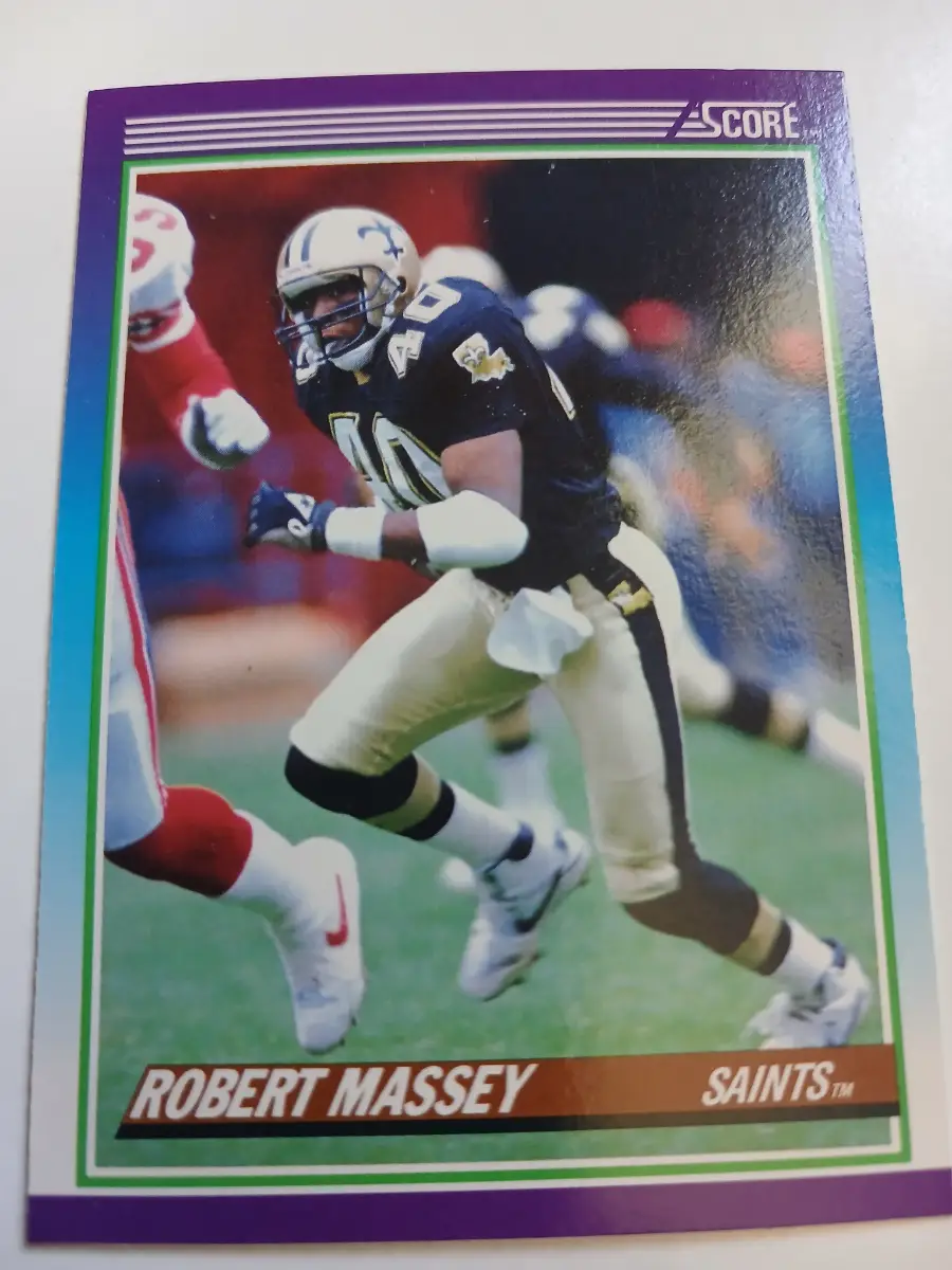 Robert Massey And Frank Warren NFL New Orleans Saints 1990 Cards
