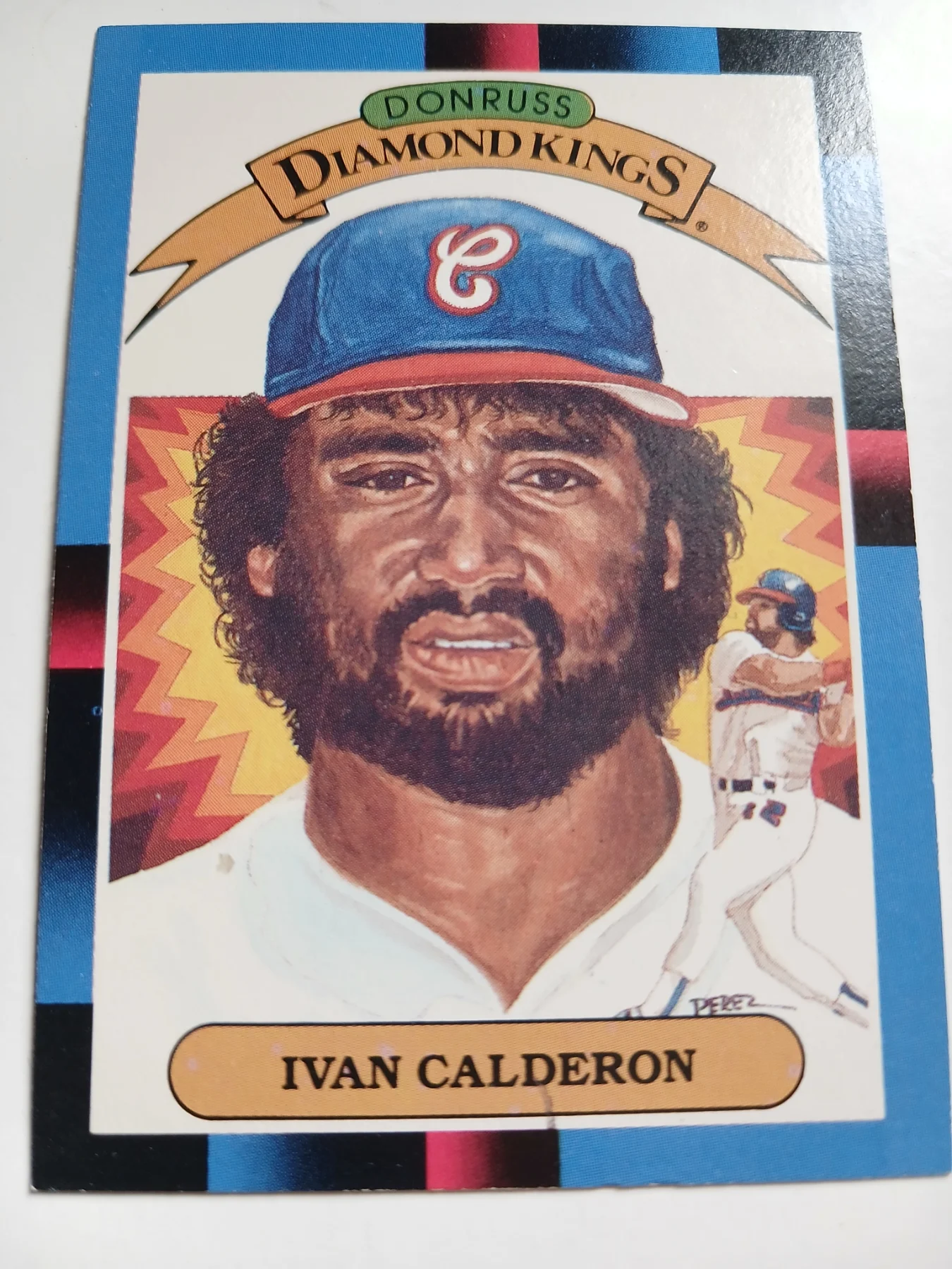 Donruss 1988 Diamond King Player Ivan Calderon Outfielder MLB