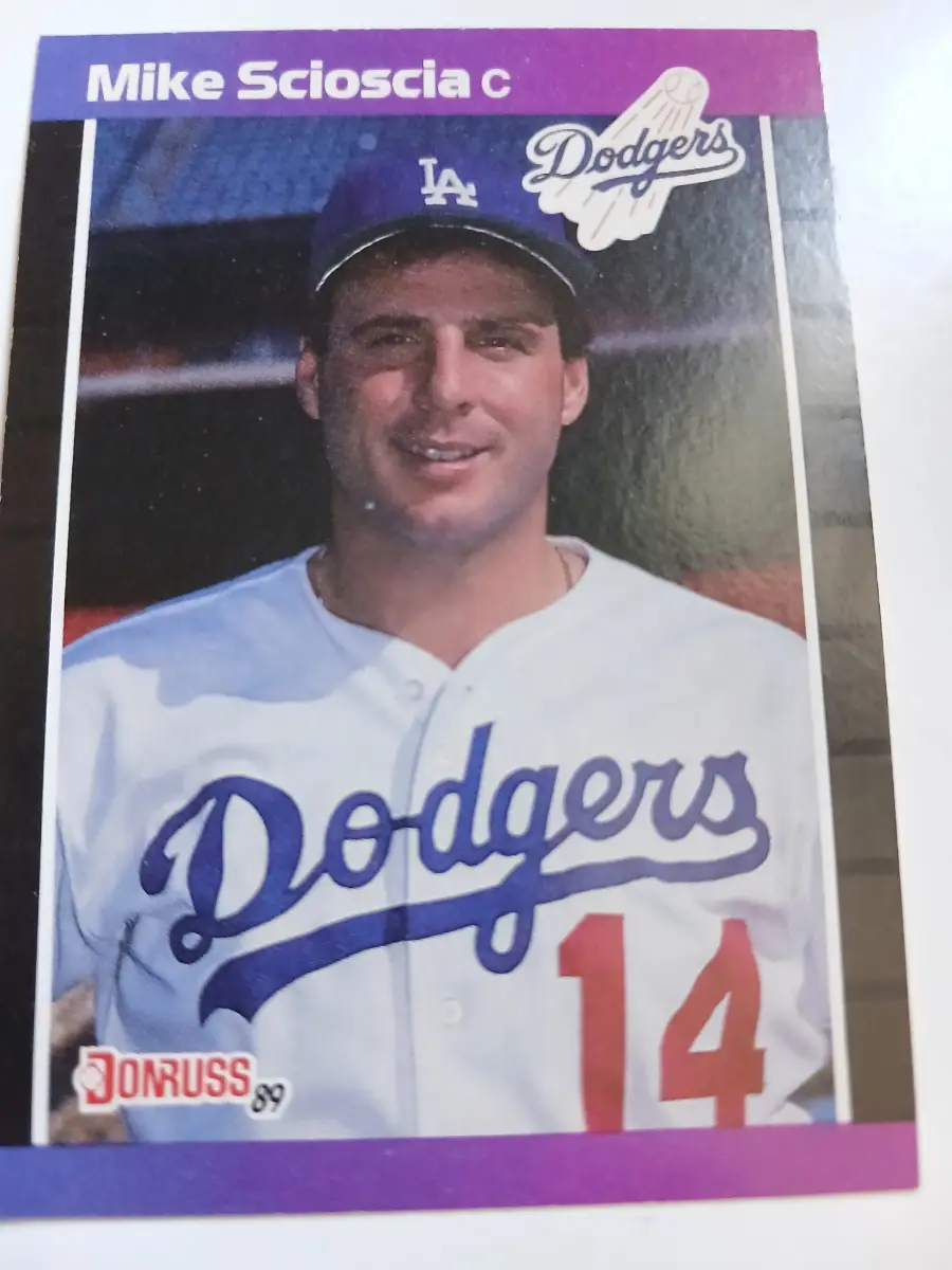 Mike Scioscia And Jesse Orosco MLB Los Angeles Dodgers Donruss 1989