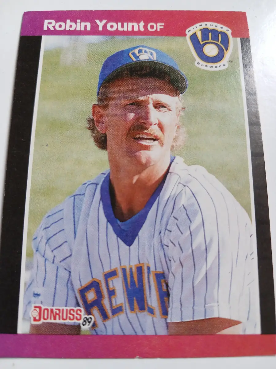 Robin Yount MLB Outfielder Milwaukee Brewers Donruss 1989